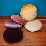 Load image into Gallery viewer, Velvet Meditation Cushion - Mauve
