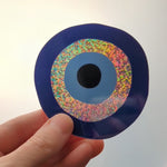Load and play video in Gallery viewer, Glitter Nazar Evil Eye Sticker
