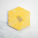 Load image into Gallery viewer, Marbled Gold/Yellow Bee Book - Melike Carr
