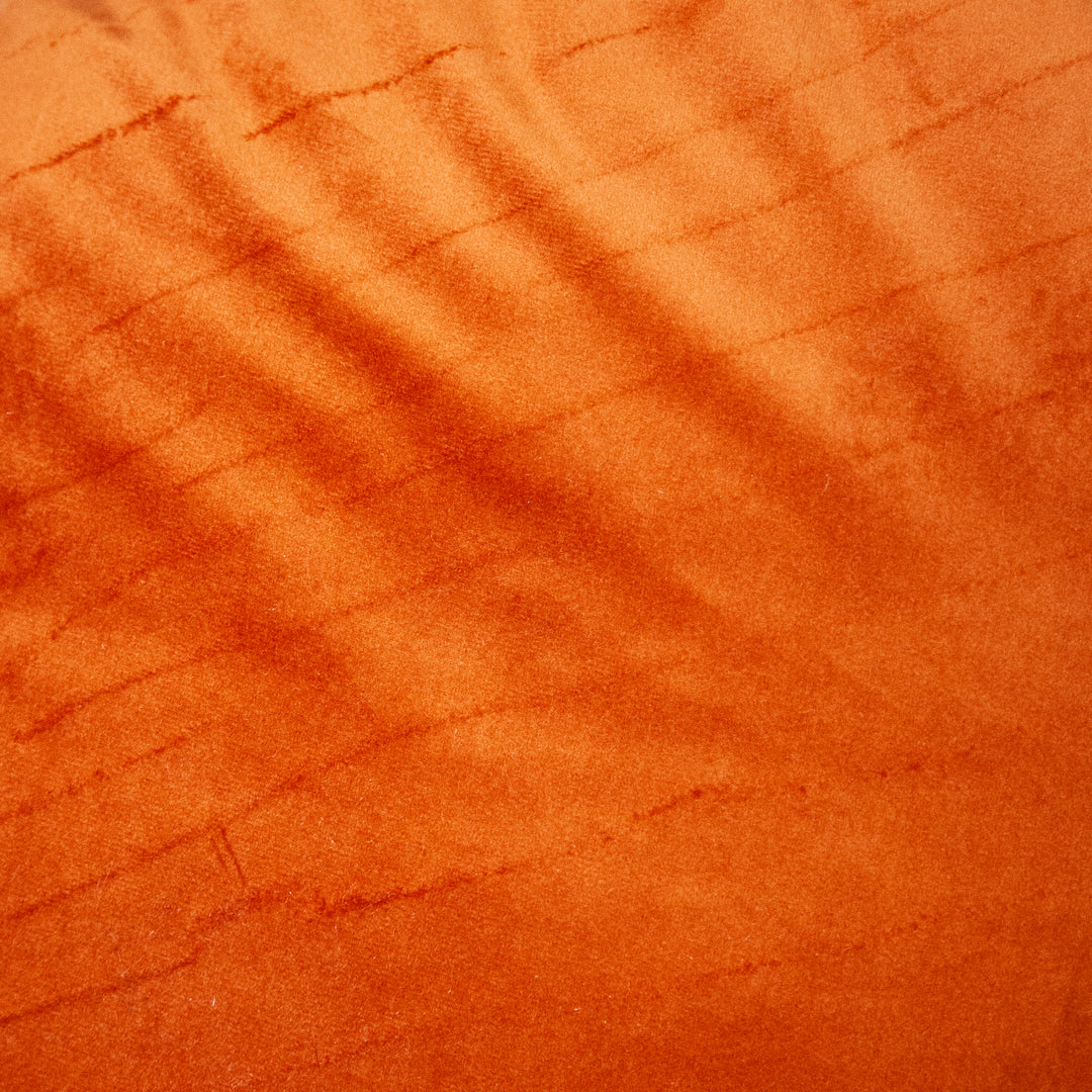 Velvet Meditation Pillow - Orange - Melike Carr