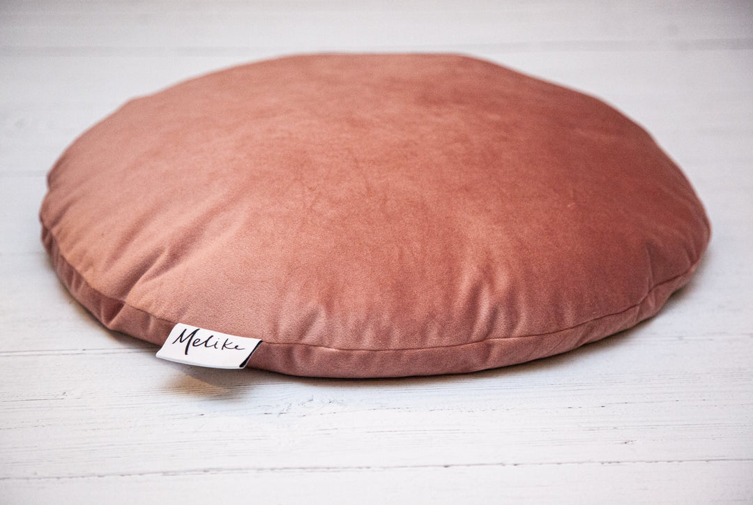 Velvet Meditation Pillow - Dusty Pink - Melike Carr