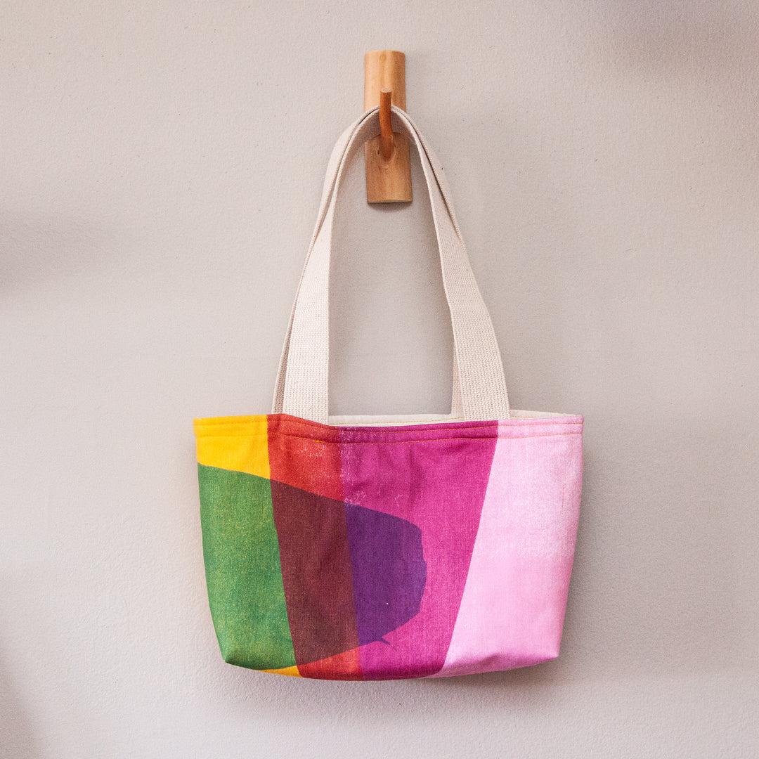 Tiny Tote Colorblock Bag - Melike Carr