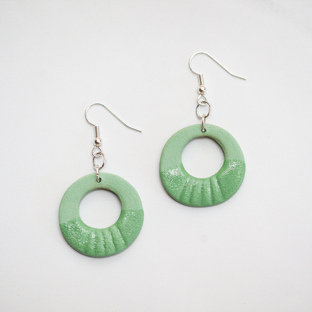 Retro Groovy Hoop Earrings