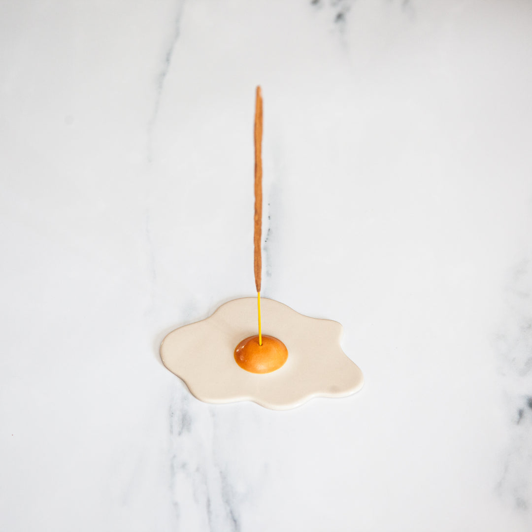 Sunny Side Up Egg Incense Holder