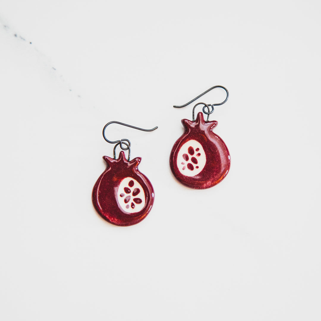 Pomegranate Earrings // SECOND SALE