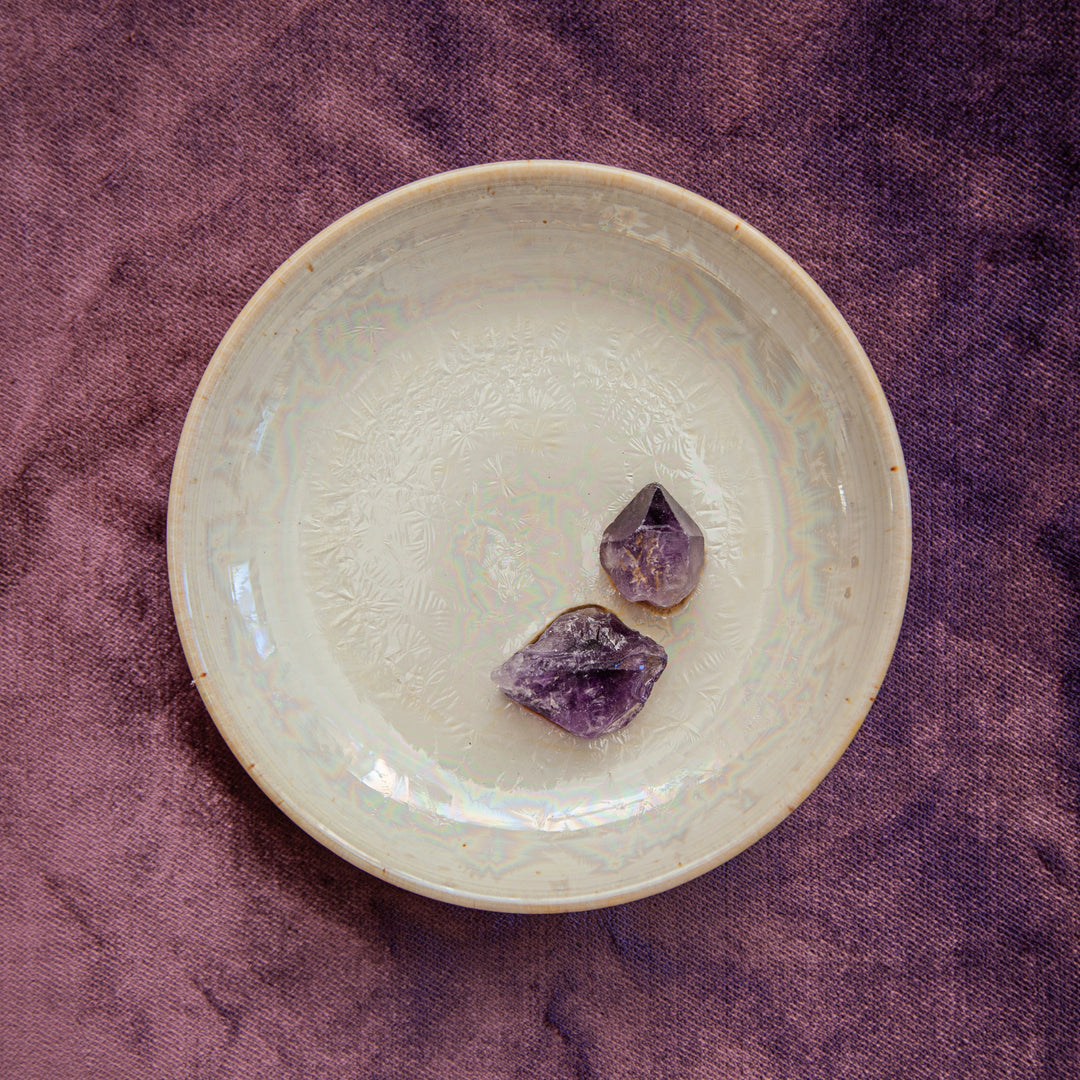 Amethyst Smudging Plate // PRE-ORDER