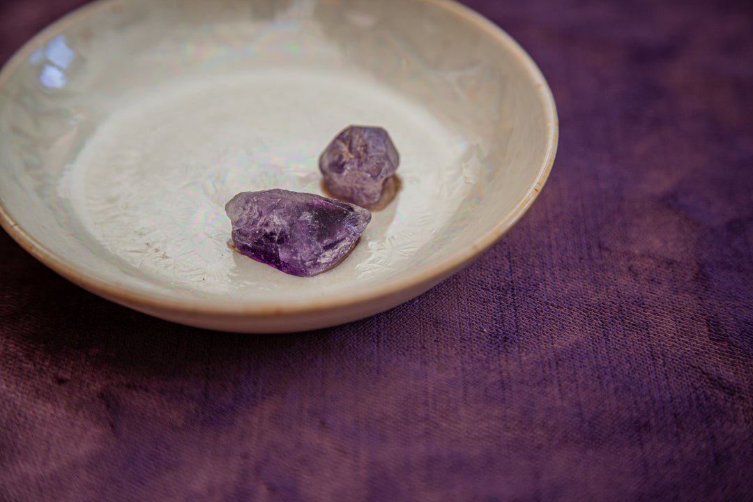 Amethyst Smudging Plate // PRE-ORDER