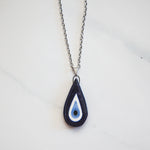 Load image into Gallery viewer, Teardrop Nazar Evil Eye Necklace
