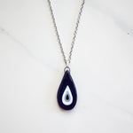 Load image into Gallery viewer, Teardrop Nazar Evil Eye Necklace
