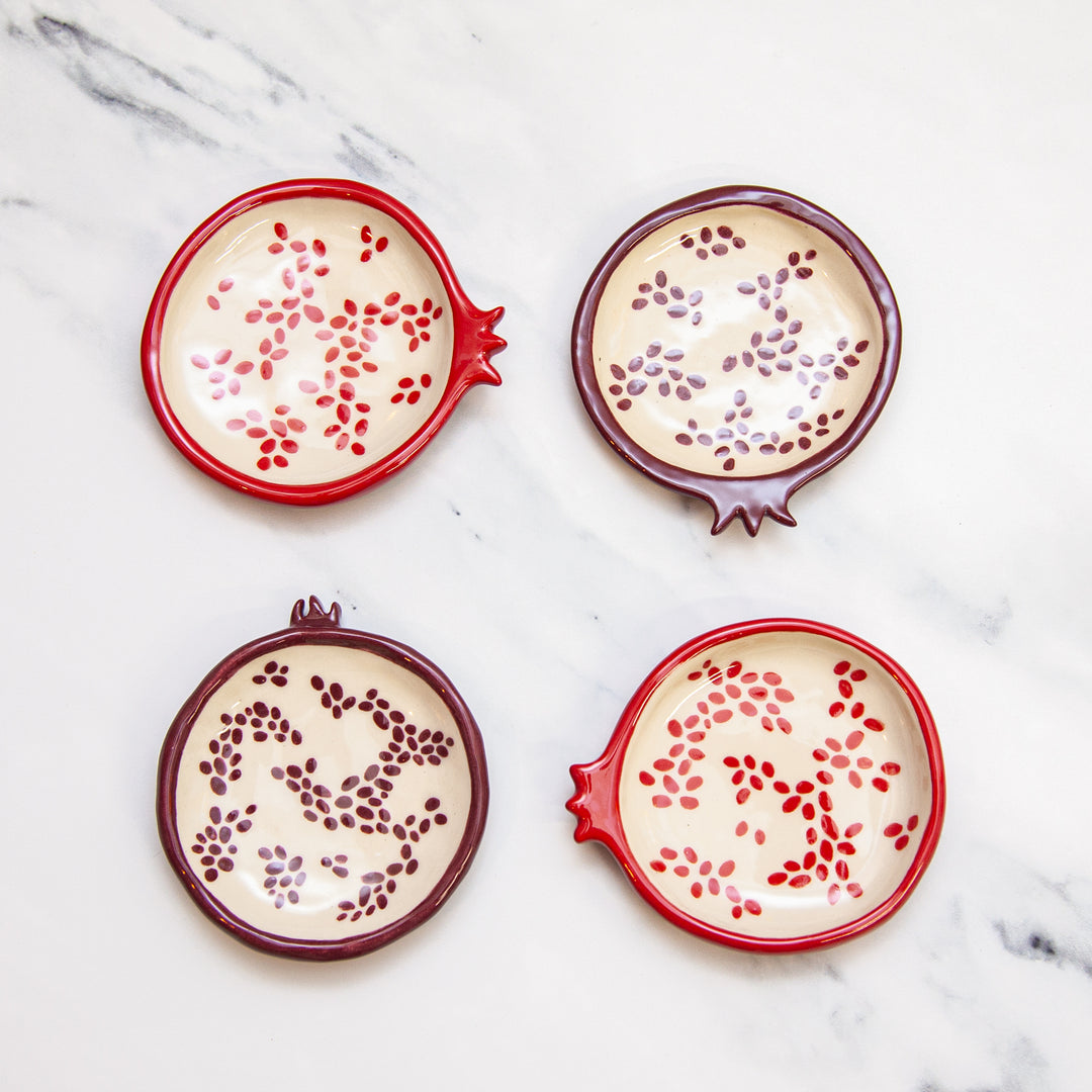 Red Pomegranate Ring Dish