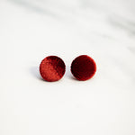 Load image into Gallery viewer, Velvet Fabric Scrap Stud Earrings
