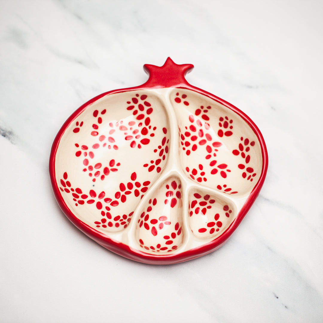 Red Pomegranate Jewelry Dish