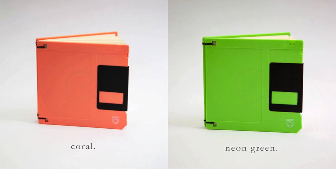 Coral Pink Floppy Disk Journal