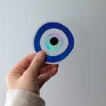 Load image into Gallery viewer, Iridescent Nazar Evil Eye Sticker
