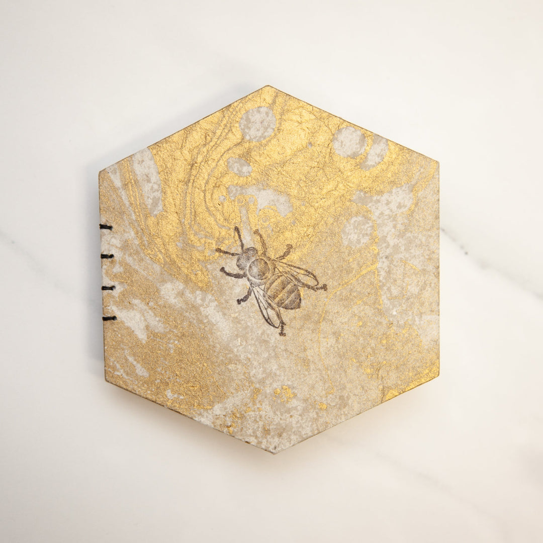 Marbled Gold Bee Book - Melike Carr