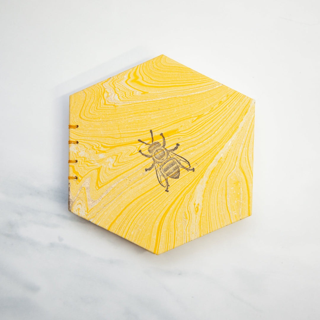 Marbled Gold/Yellow Bee Book - Melike Carr