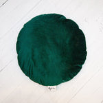 Load image into Gallery viewer, Velvet Meditation Pillow - Evergreen - Melike Carr